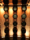 Macallan display wall whisky distillery Royalty Free Stock Photo